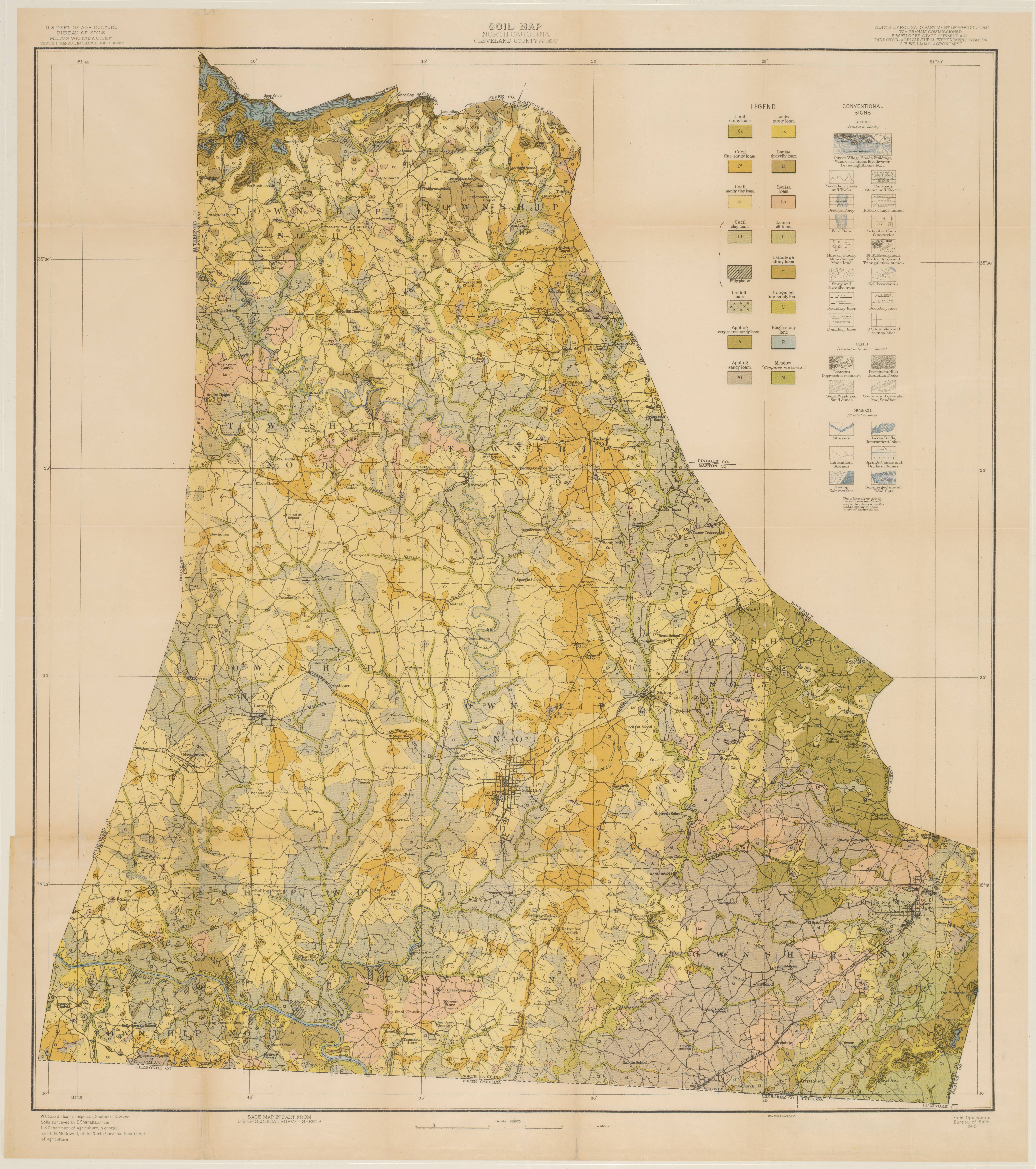 1916 Soil Survey of Cleveland County